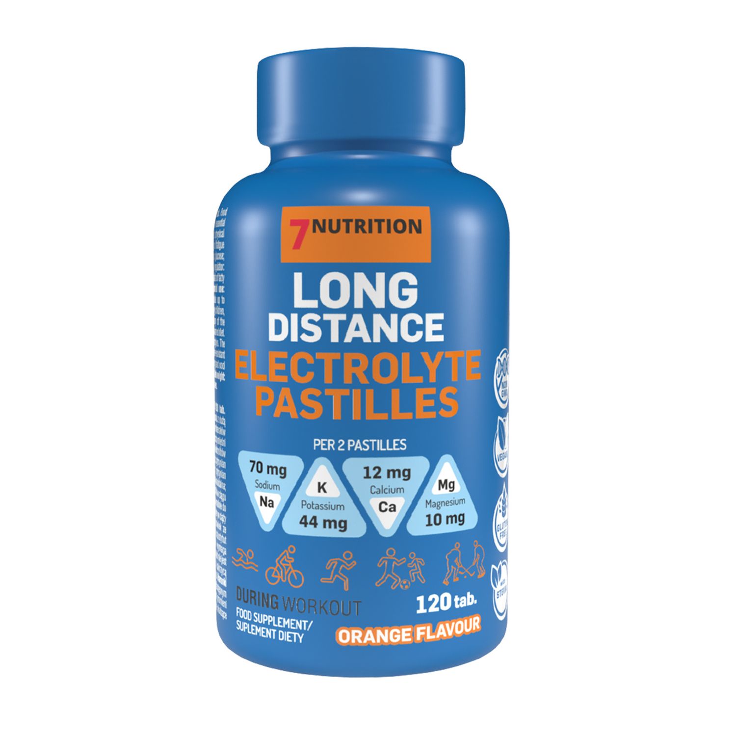 7Nutrition Long Distance Elektrolyte Pastilles 120 Caps
