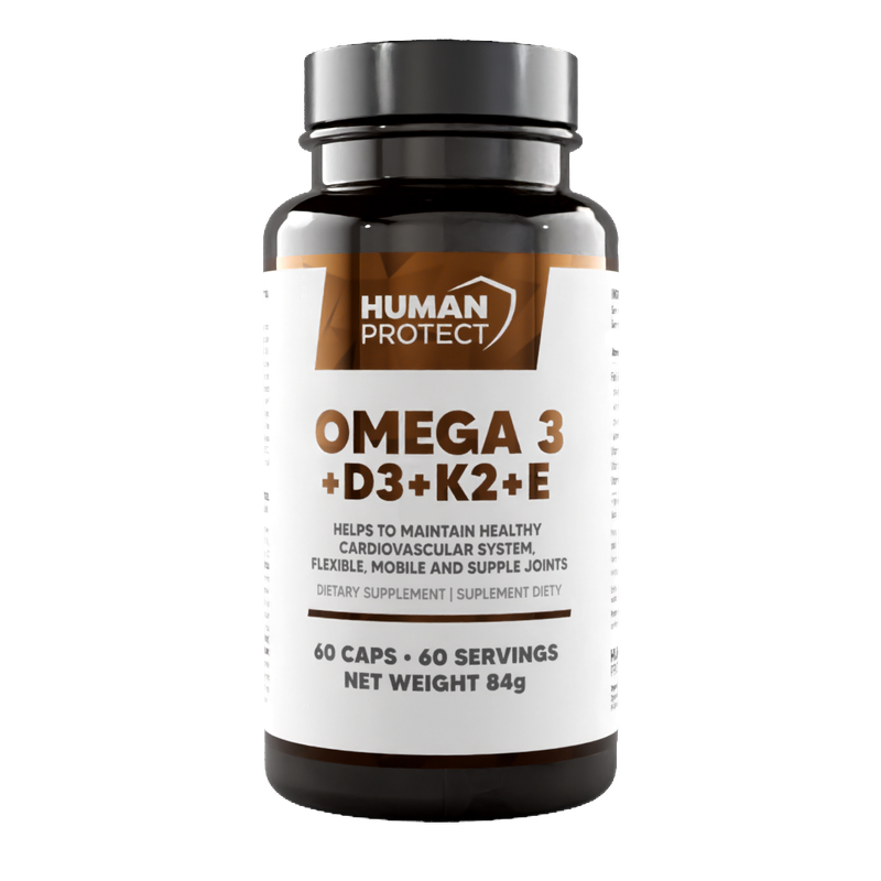 Human Protect Omega 3 +D3+K2+E 60 Tabletten
