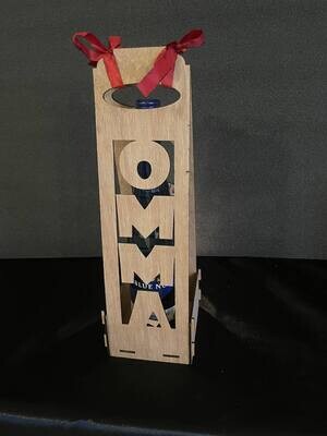 Vínskrín &quot;Omma, Abbi, Mamma, Babba&quot;