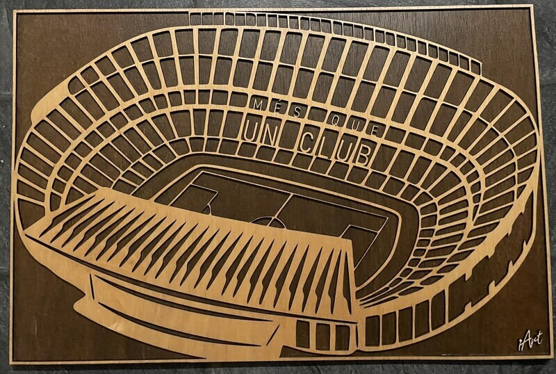 Camp Nou úr træi