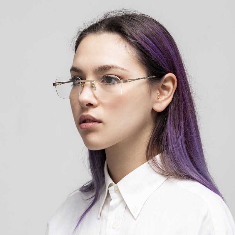 BustOut TRAVIS SQUADRATO ORO/AZZURRO