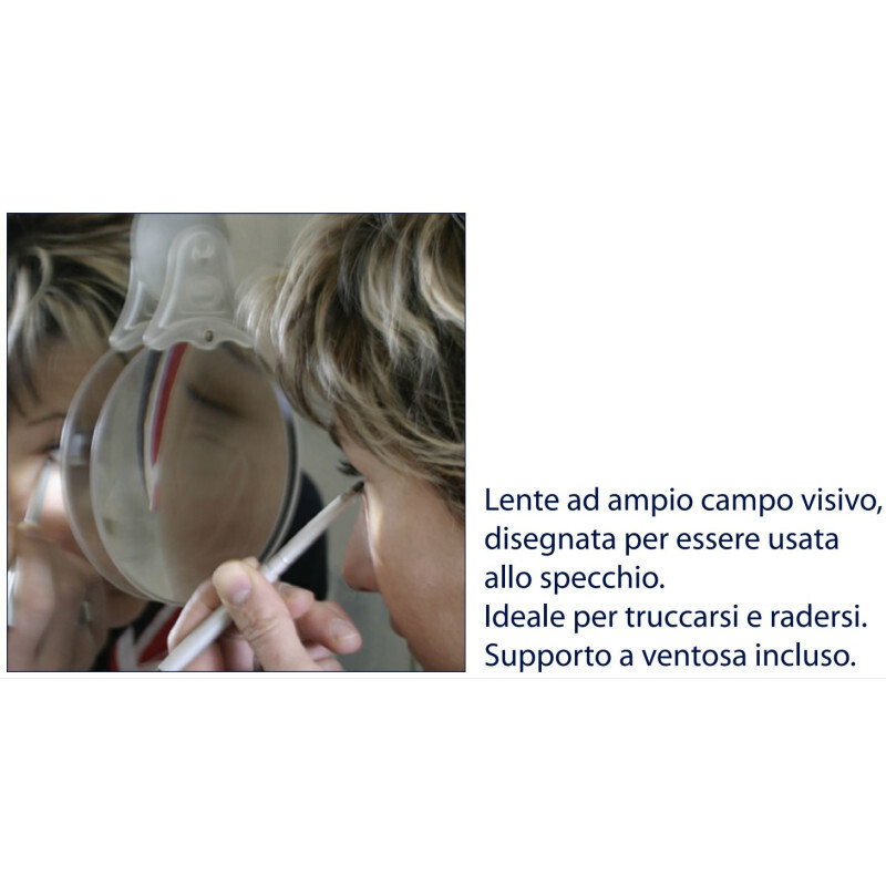 Lente da Specchio con Ventosa per il Make-up