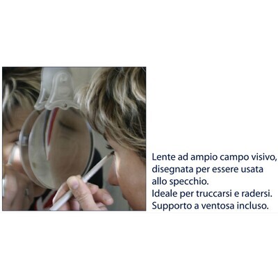 Lente da Specchio con Ventosa per il Make-up