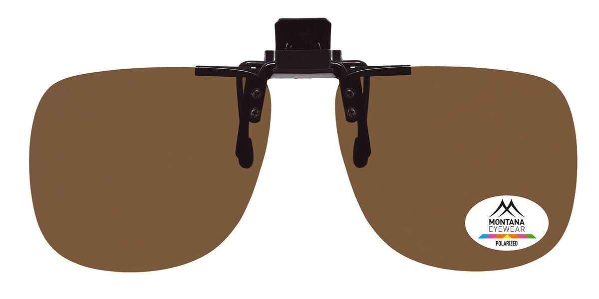 FOLDING Sun Clip on Polarized Montana Brown