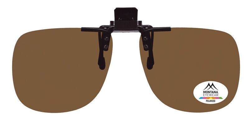 FOLDING Sun Clip on Polarized Montana Brown
