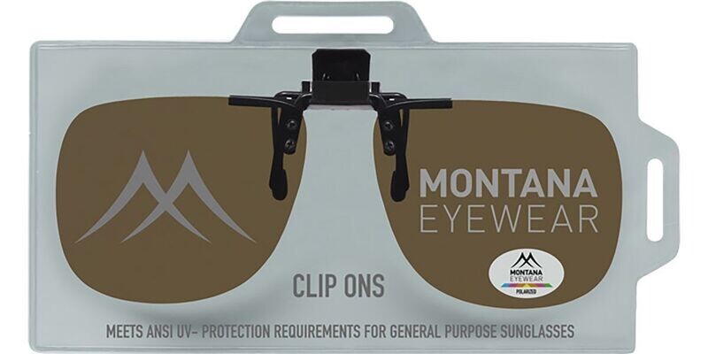FOLDING Sun Clip on Polarized Montana Brown