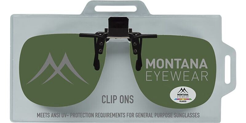 FOLDING Sun Clip on Polarized Montana Green