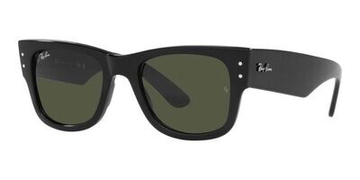 Ray-Ban RB 0840S MEGA WAYFARER - Black/Green (901/31)