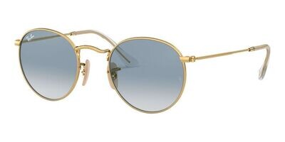 Ray-Ban ROUND METAL RB 3447N Gold/Blue Shaded (001/3F)