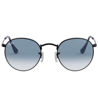 Ray-Ban ROUND METAL RB 3447 Nero Opaco/Blue Shaded (006/3F)