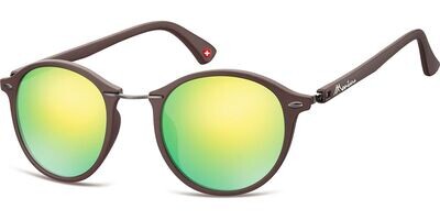 MS22E-BROWN-MIRROR GOLD GREEN - MONTANA EYEWEAR