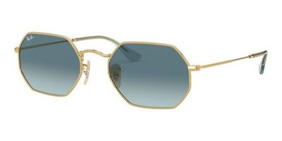 Ray-Ban OCTAGONAL METAL RB 3556-N Gold/Blu (91233M)