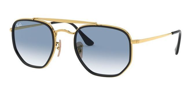 Ray-Ban THE MARSHAL II RB 3648M Gold Black/blue Shaded (9167/3F)