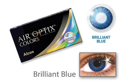 CONTACT LENSES AIR OPTIX COLOR BRILLANT BLUE 2PZ