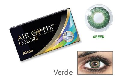 CONTACT LENSES AIR OPTIX COLOR GREEN 2PZ