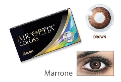CONTACT LENSES AIR OPTIX COLOR BROWN 2PZ