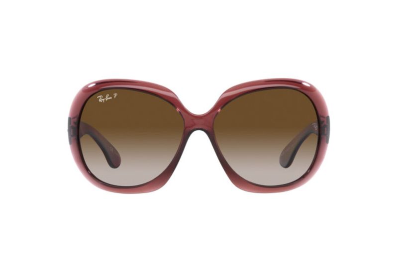 Ray-Ban JACKIE OHH II RB 4098 - Dark Brown Transparent / Gradient Brown Polarized (6593T5)