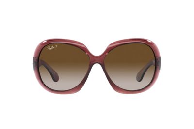 Ray-Ban JACKIE OHH II RB 4098 - Dark Brown Transparent / Gradient Brown Polarized (6593T5)
