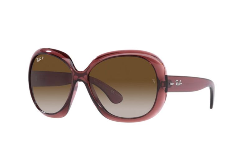 Ray-Ban JACKIE OHH II RB 4098 - Dark Brown Transparent / Gradient Brown Polarized (6593T5)
