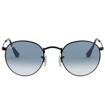 Ray-Ban ROUND METAL RB 3447 Matte Black/Blue Shaded (006/3F)