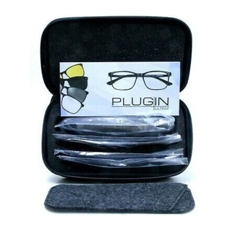 Case for ULTEM PLUG-IN Glasses + Felt case for CLIP PLUG-IN