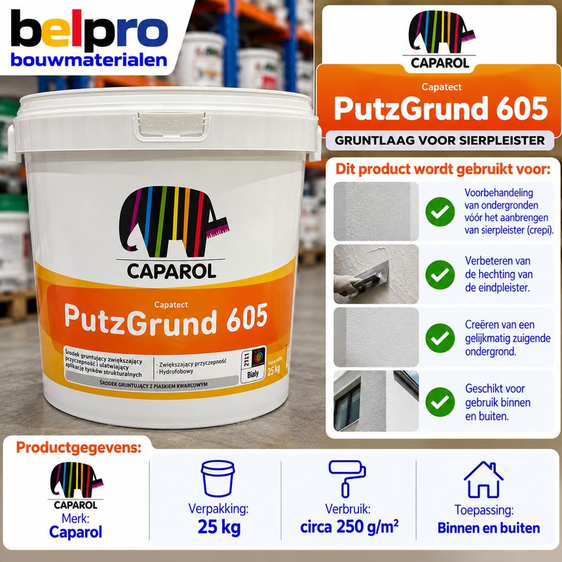CAPAROL PUTZGRUND 605 – HECHTPRIMER VOOR SIERPLEISTER