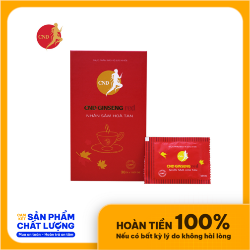 Thực phẩm sức khỏe CND GINSENG Red Nhân sâm hòa tan (hộp 30 gói)