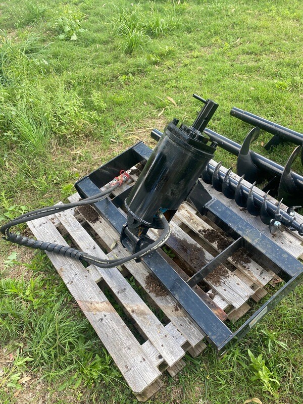 Hydraulic auger drive w/3 augers