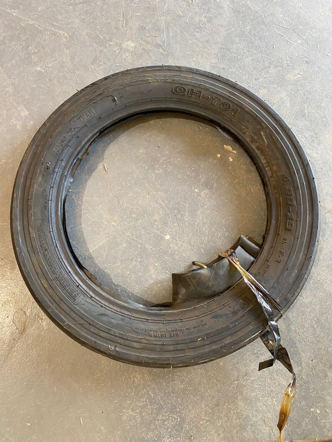 Tractor tyres 4.00-19 (new with tube)