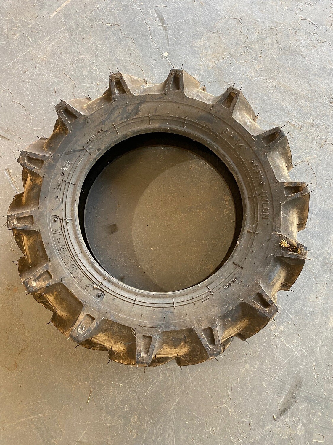Tractor tyres 6.00-14 (new with tube)