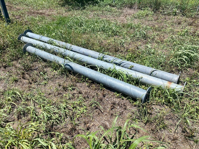 Galvanised Irrigation pipes 6"