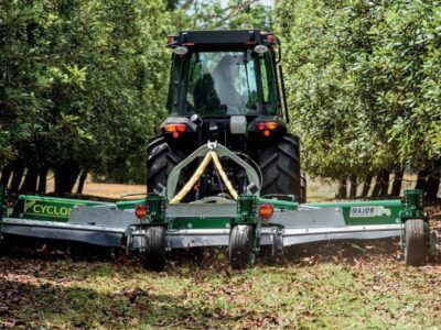 Major Cyclone Rotary slasher/mulcher macadamia/Orchard variant (rear wheels)