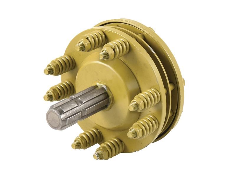 PTO Friction Clutch - In Line - Female spline 1 3/8&#39;&#39;-6 x Male spline 1 3/8&#39;&#39;-6 with Clamp Bolt. (100hp)