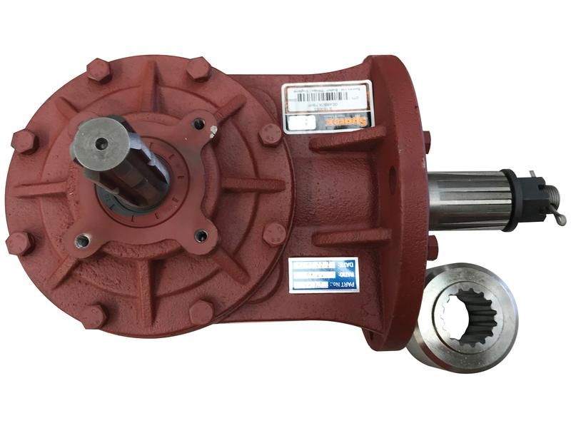 Gearbox, 75 hp Roller Bearings, Ratio: 1:1:93 Increase, Spline Input: 1-3/8&#39;&#39; x 6