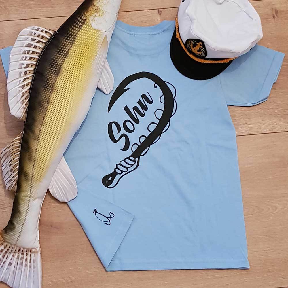 "Angler & Angler / Vater & Sohn" T-Shirt Partnerset (Kindergröße 90 bis XXXL)