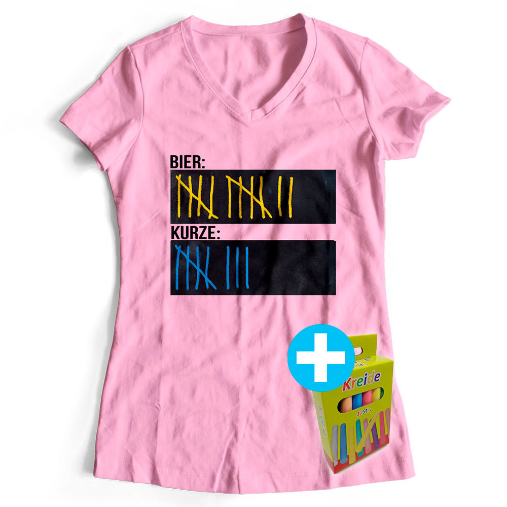 Original Sauf-Counter Classic T-Shirt (Damen Rosa) Original Sauf-Counter Classic T-Shirt (Damen Rosa)