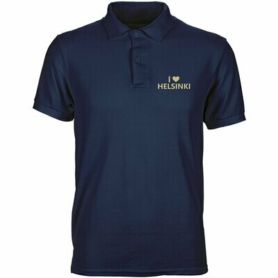 "I love Helsinki" Polohemd (Unisex)