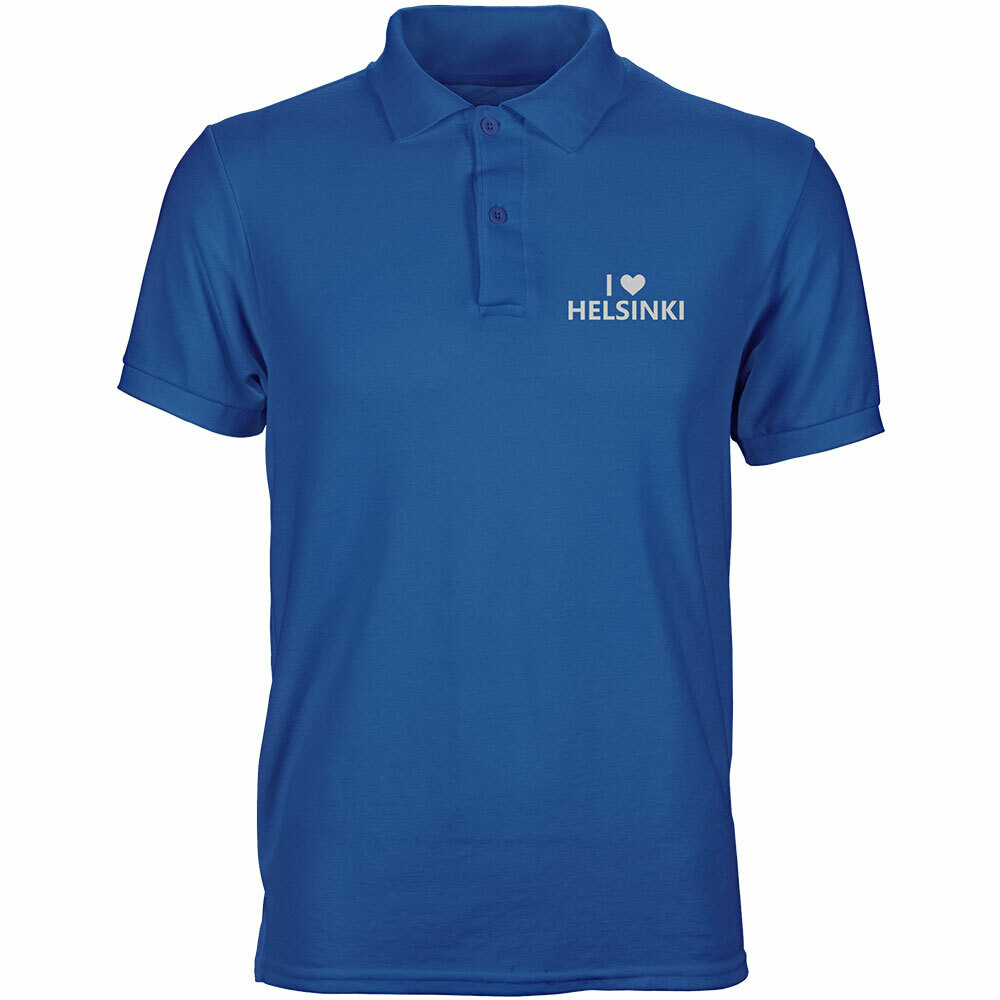 "I love Helsinki" Polohemd (Unisex)