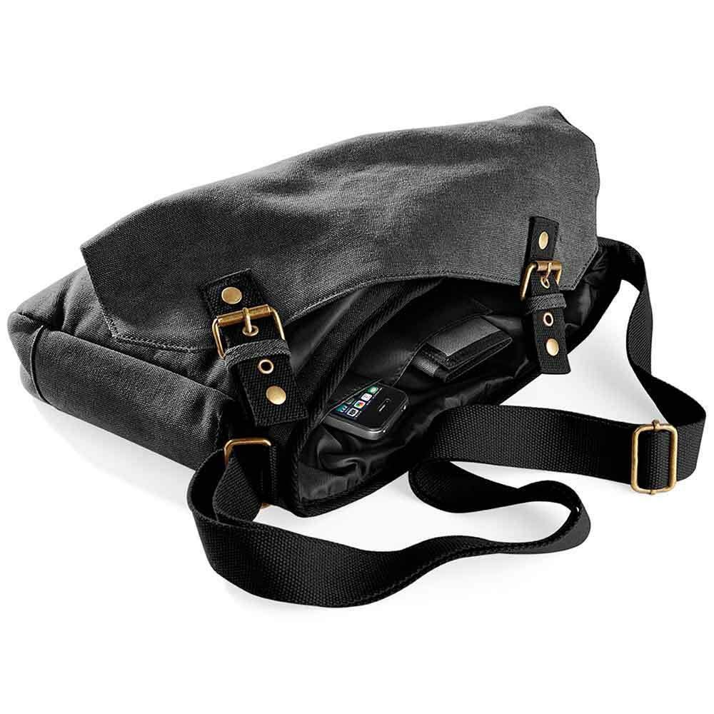 "Meenzer" Premium Schultertasche im Vintagelook