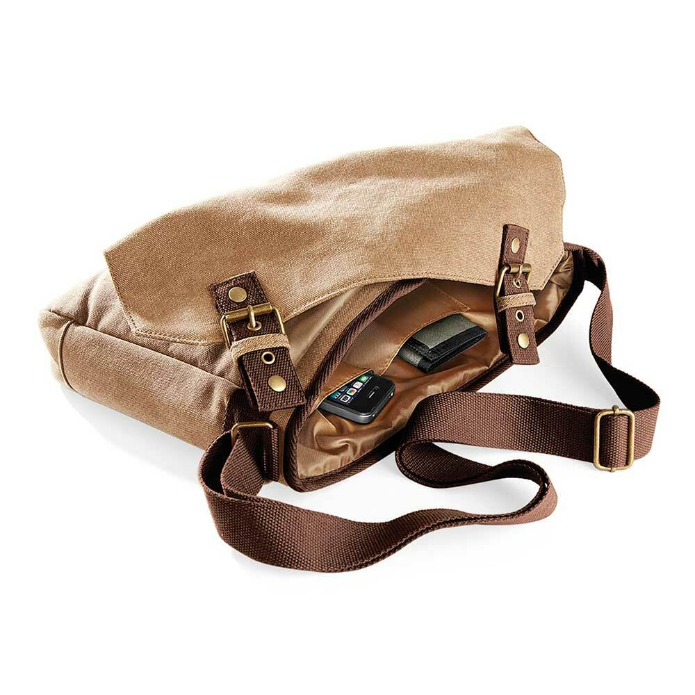 "Meenzer" Premium Schultertasche im Vintagelook