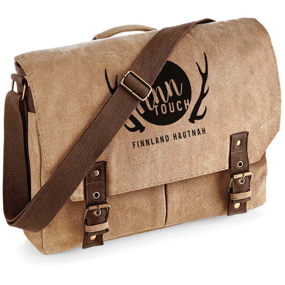 "FinnTouch" Premium Schultertasche im Vintagelook
