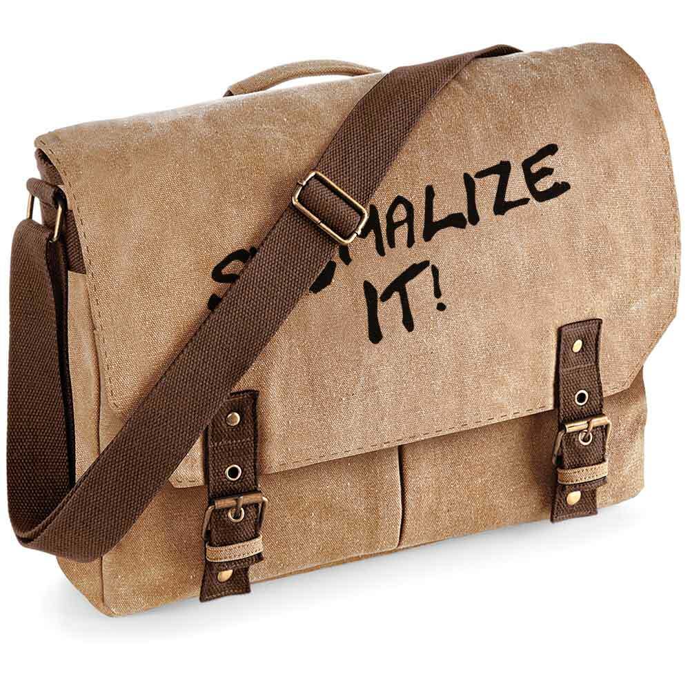 "Suomalize it!" Premium Schultertasche im Vintagelook M1-FT 92128
