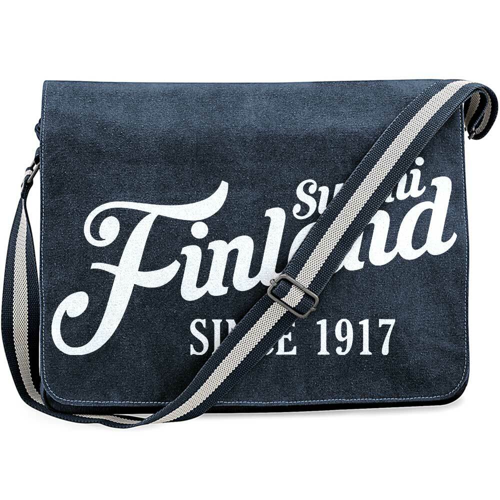 "Suomi Finland - since 1917" Premium Messengertasche im Vintagelook M1-FT 00161