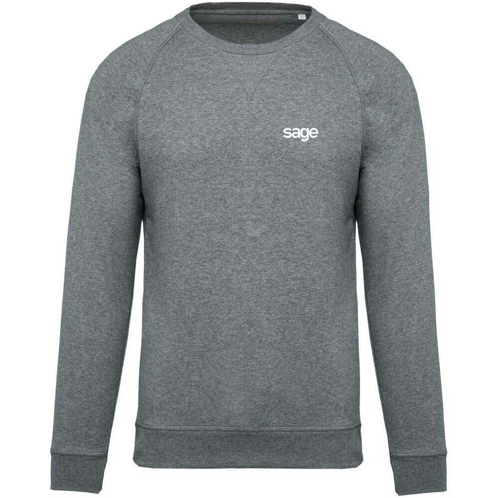 Sage Premium Pullover mit gesticktem V-Einsatz am Kragen