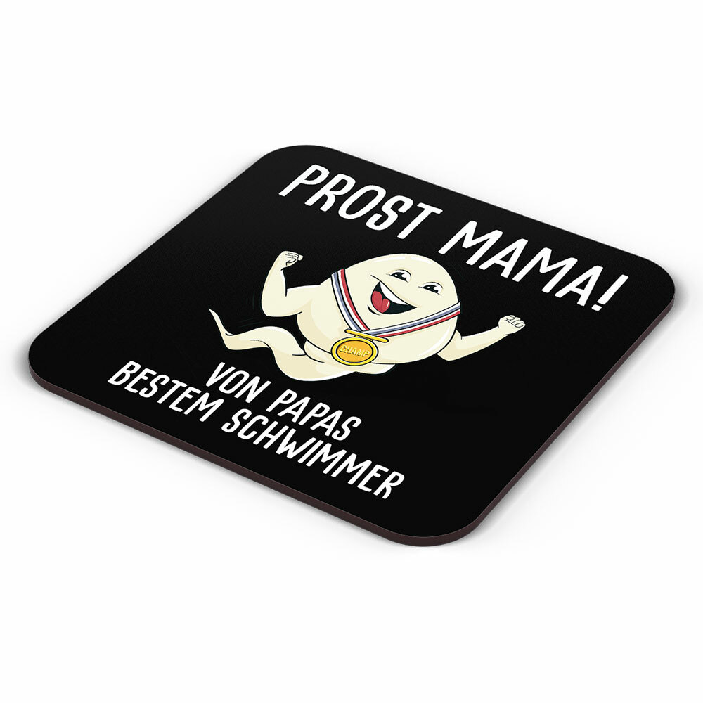 "Alles Gute Mama wünscht Papas bester Schwimmer" Spermium Tasse (Variante: Zaubertasse mit Farbwechseleffekt)