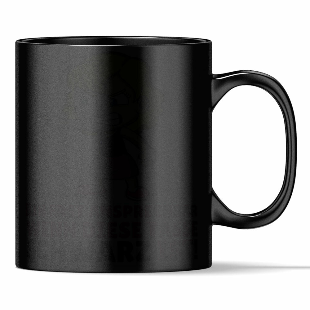 "Bin erst ansprechbar wenn diese Tasse Schwarz ist" Lustige Farbwechseltasse für Morgenmuffel