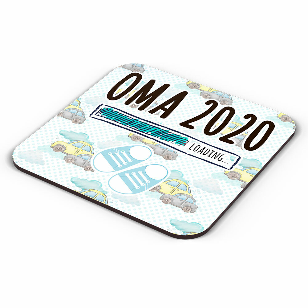 "Oma 2020 loading... (Junge)" Tasse inkl. passendem Untersetzer (4 Varianten)