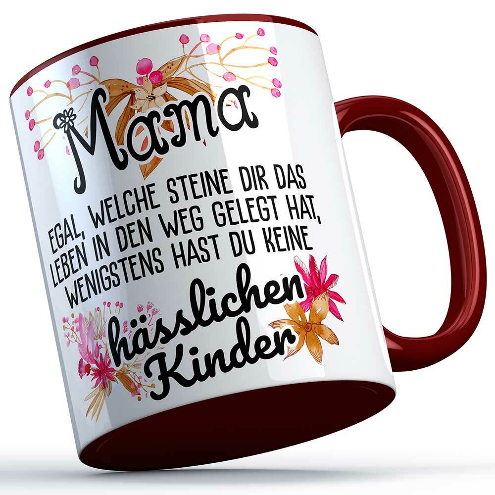 Mama egal welche Steine dir das Leben in den Weg gelegt hat... Tasse lustige Sprüchetasse (5 Varianten)