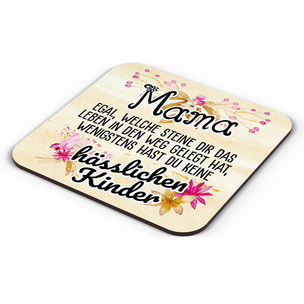 Mama egal welche Steine dir das Leben in den Weg gelegt hat... Tasse inkl. passendem Untersetzer lustige Sprüchetasse (5 Varianten)