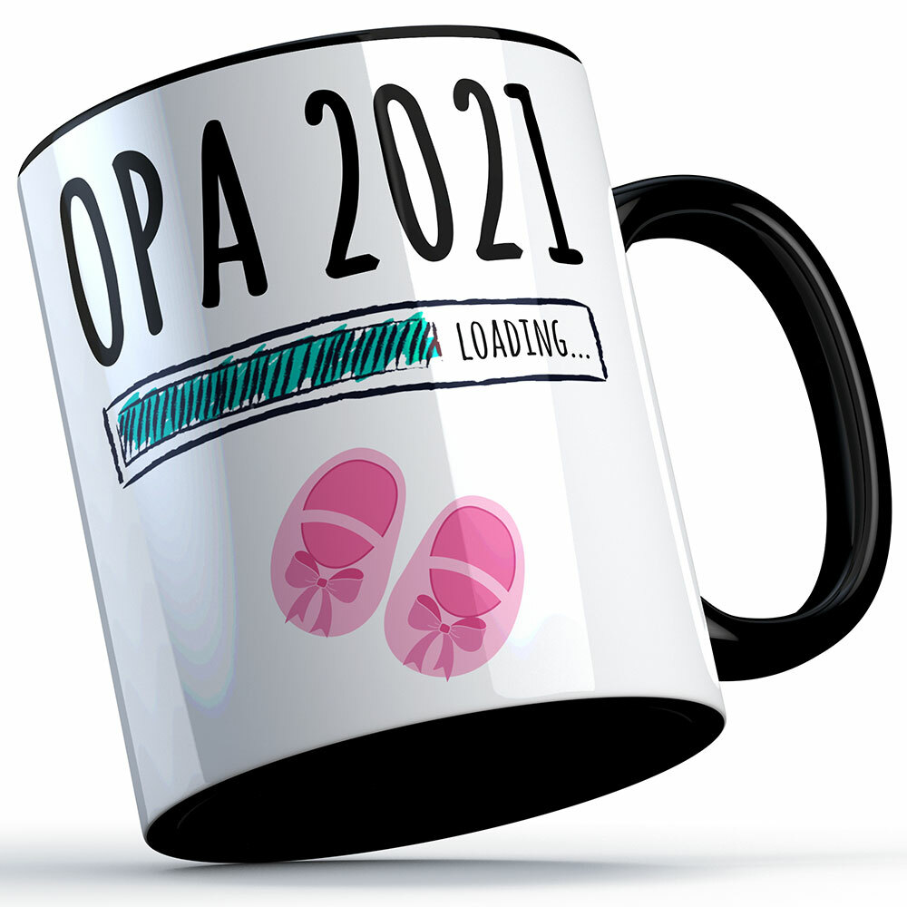 "Opa 2021 loading... (Mädchen)" Tasse (5 Varianten) 92207